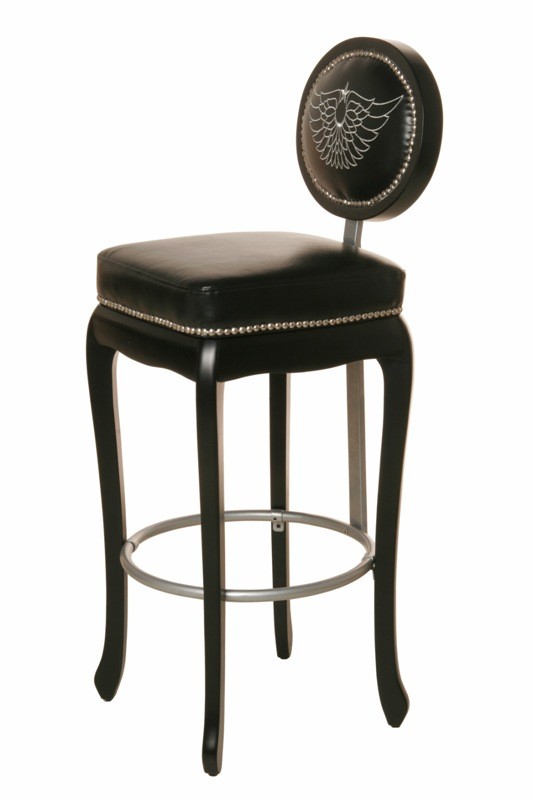Rockstar Barhocker Schwarz Napalon Leder by Kare Design Preisvergleich