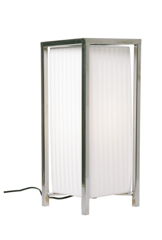 Tischleuchte Art Deco Plissee Frame Tischlampe