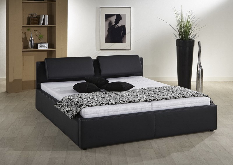 Polsterbett Valentin 180x200 cm Schwarz Napalon Leder Bett 180cm Preisvergleich