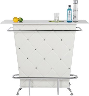Bar Lady Rock White Napalon Leder Weiss Tresen by Kare Design