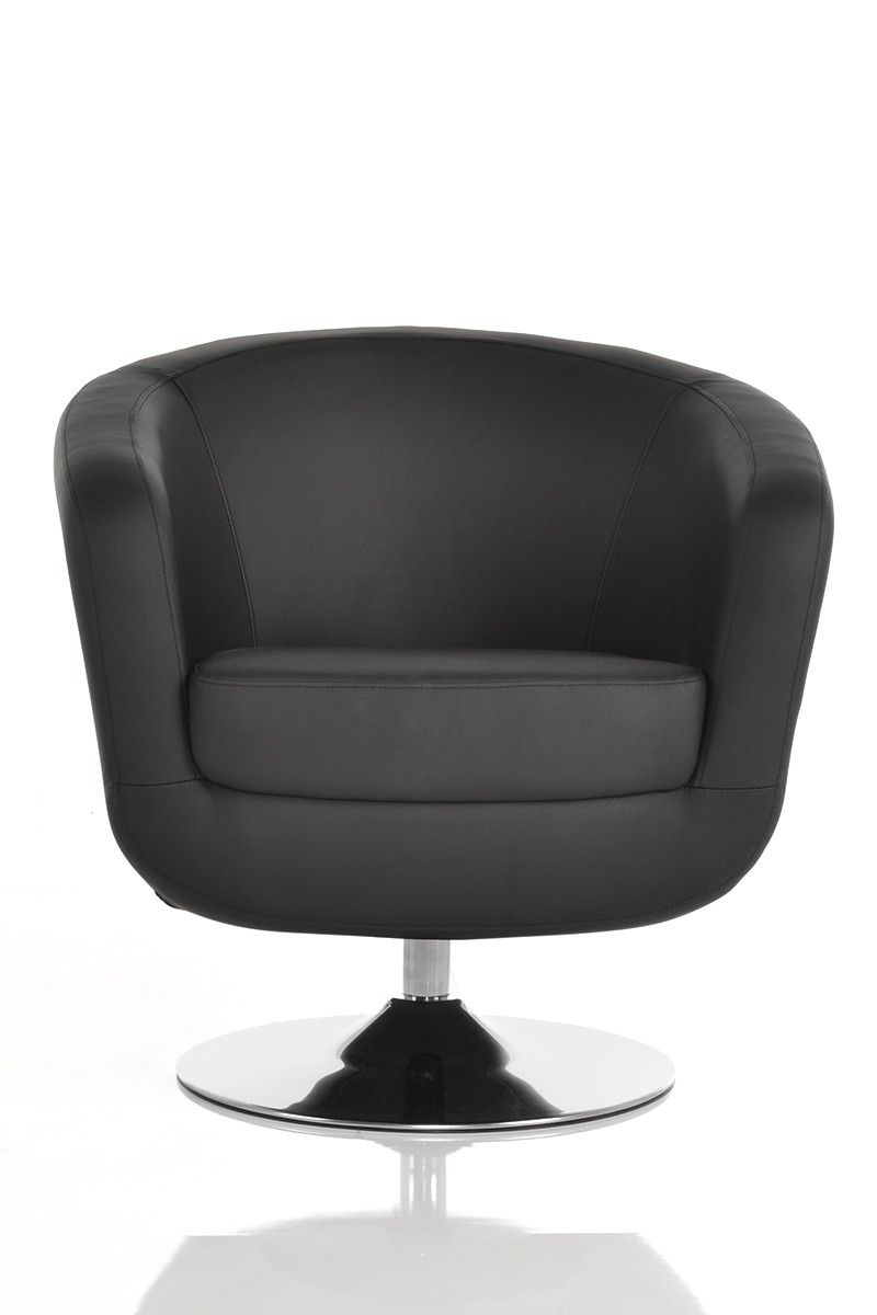 Sessel Big Boss Schwarz Napalon Leder Lounge M&ouml;bel drehbar