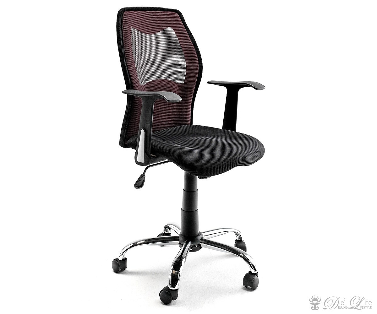 Drehstuhl Swift Rot / Schwarz atmungsaktiver Mesh Bezug