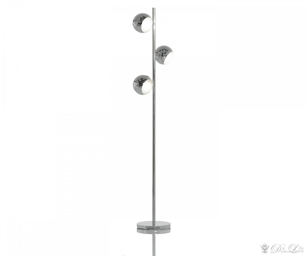 Stehleuchte-Tris-165x45-cm-Chrom-3-Lampenschirme-Metall