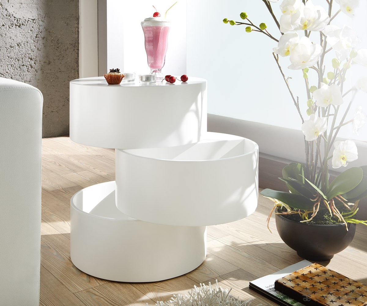 Couchtisch Marge 40×51 Weiss matt rund Geheimfächer Wohnzimmertisch Design Ti -> Couchtisch Weiß Design Couchtisch Marge 40×51 Weiss matt rund Geheimfächer Wohnzimmertisch Design Ti -> Couchtisch Weiß Design
