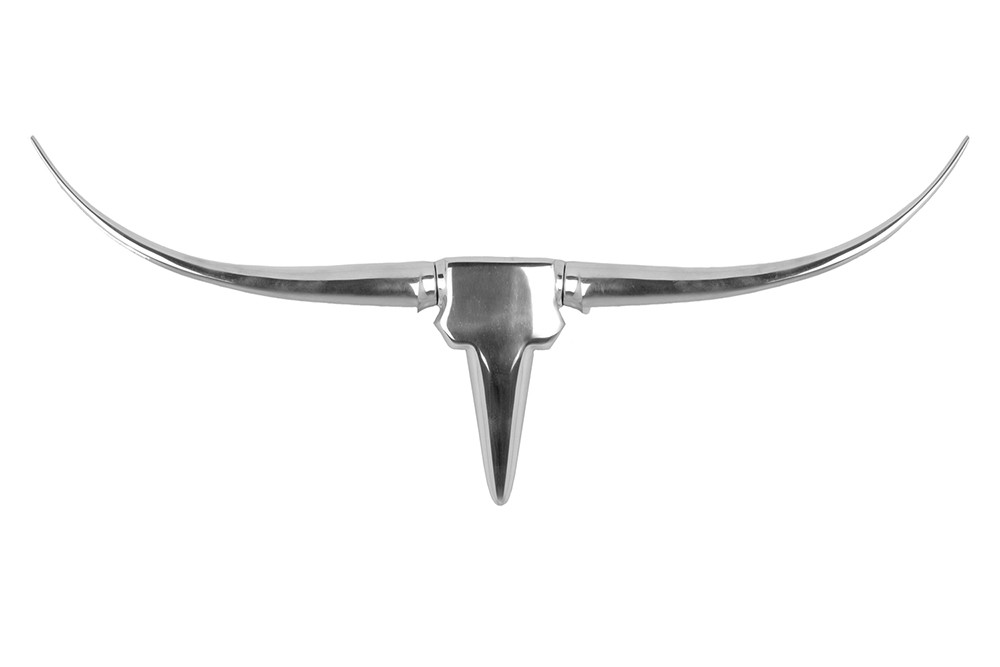 Deko Geweih Texas Alu Western Modern Style 100 cm Aluminium handpoliert Wanddekoration