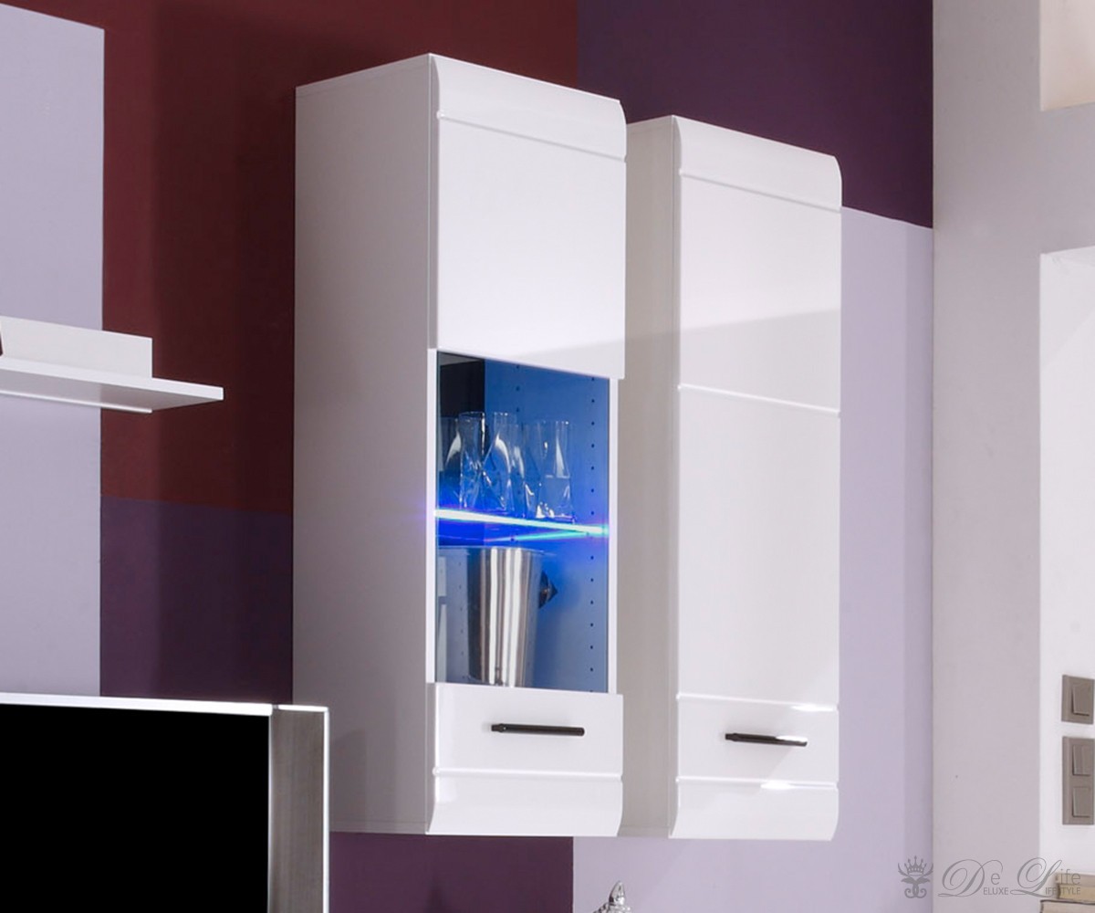 Wohnzimmer parana weiss hochglanz wohnwand 270 cm kommode ...