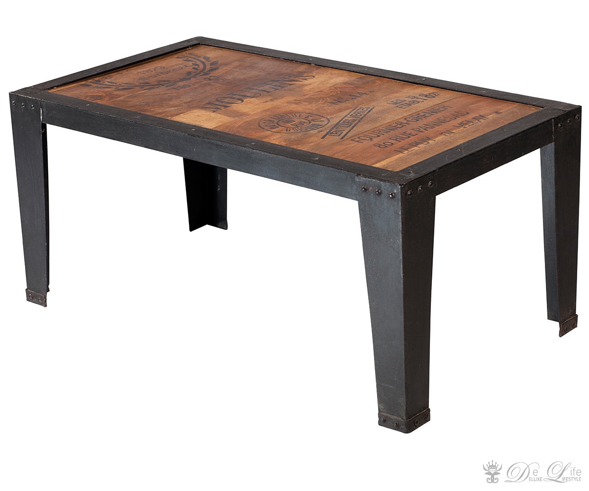 Couchtisch Carono Mangoholz Metall Wohnzimmertisch Couchtisch Carono Mangoholz Metall Wohnzimmertisch