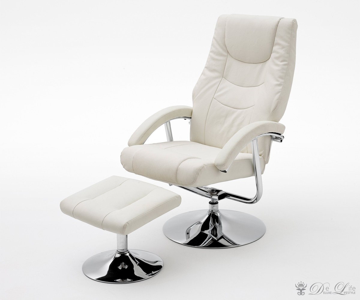 ~ RelaxsesselFalidaWeissFernsehsesselmitHockerTVSesselmit Relaxsessel Mit Liegefunktion Design ~ RelaxsesselFalidaWeissFernsehsesselmitHockerTVSesselmit