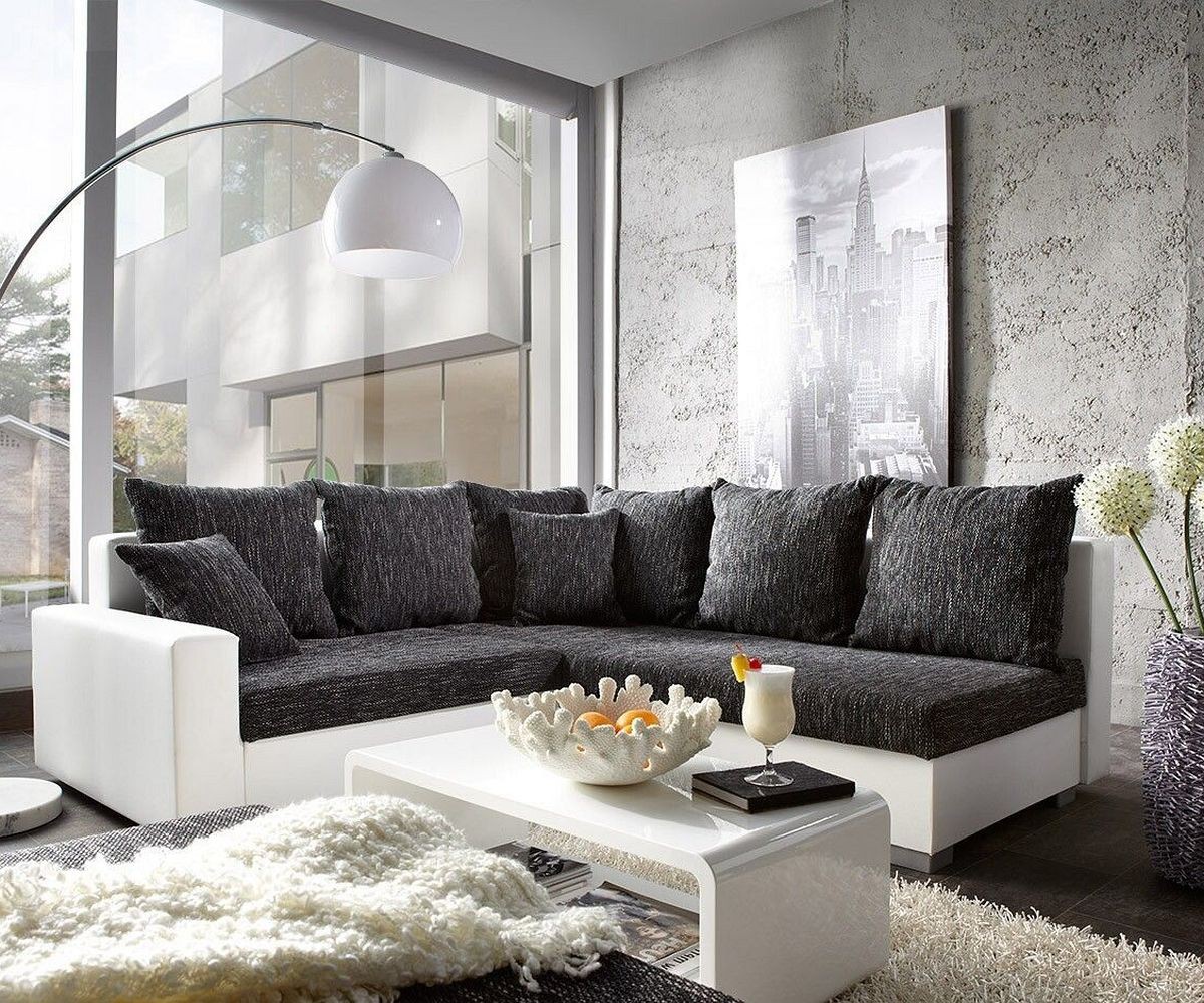 Wohnzimmer weiss grau holz: modernes wohnzimmer design wie sieht ...