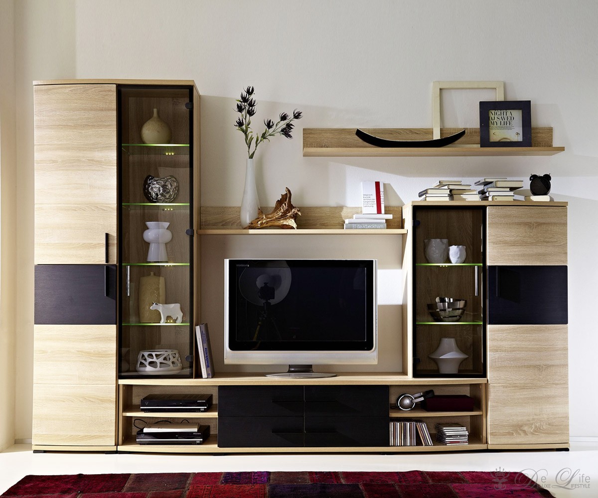 Wohnwand modern creme – sehremini