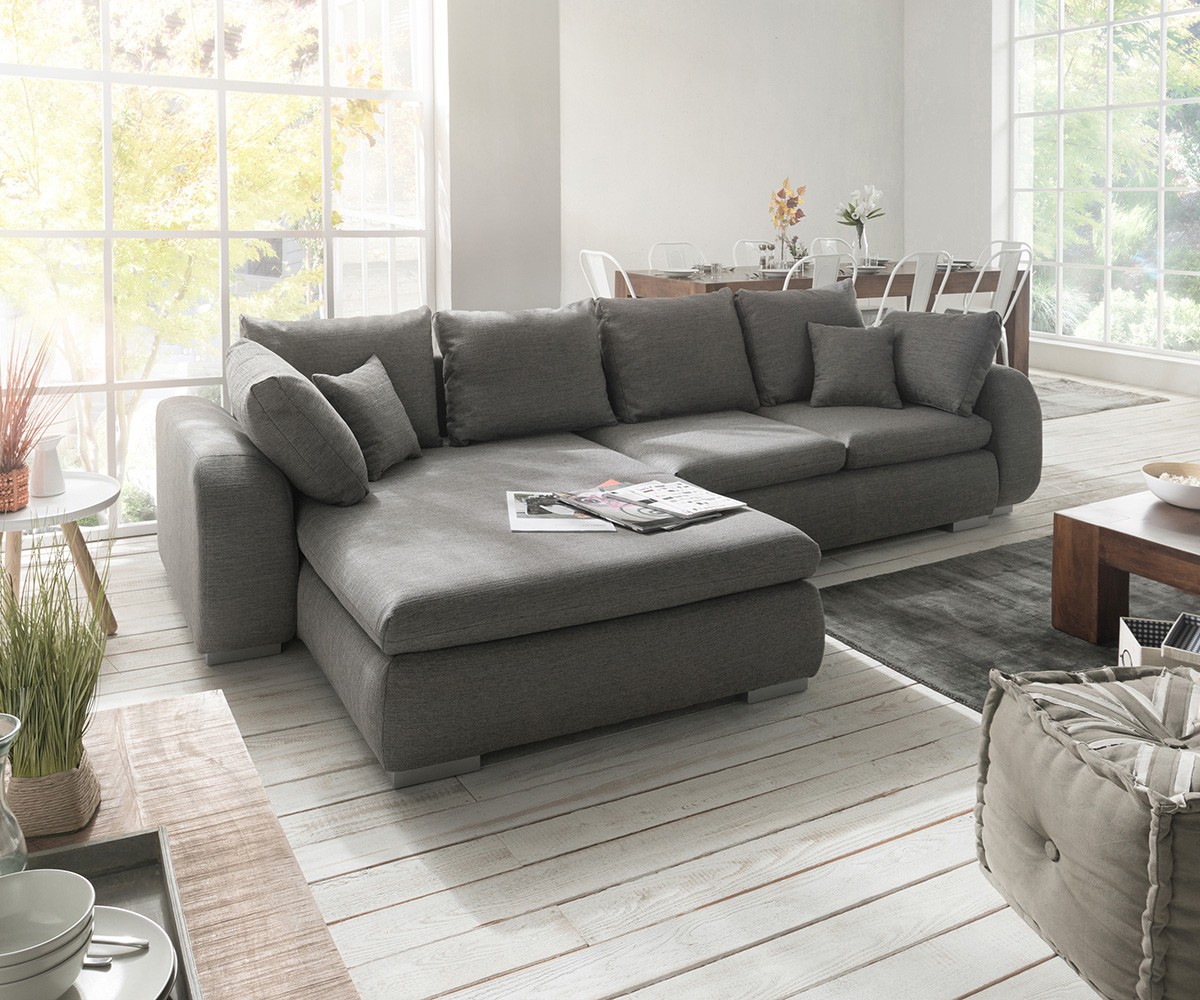 wohnzimmer couch grau:Ecksofa Maxie 330×178 cm Grau mit Schlaffunktion Möbel Sofas Ecksofas wohnzimmer couch grau:Ecksofa Maxie 330×178 cm Grau mit Schlaffunktion Möbel Sofas Ecksofas