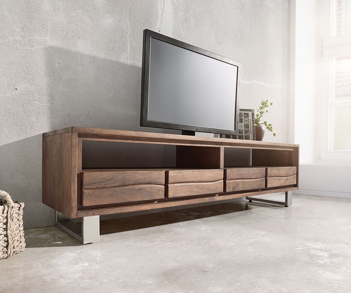 Lowboard Live Edge 190 Cm Akazie Braun 4 Schbe Mbel Tische